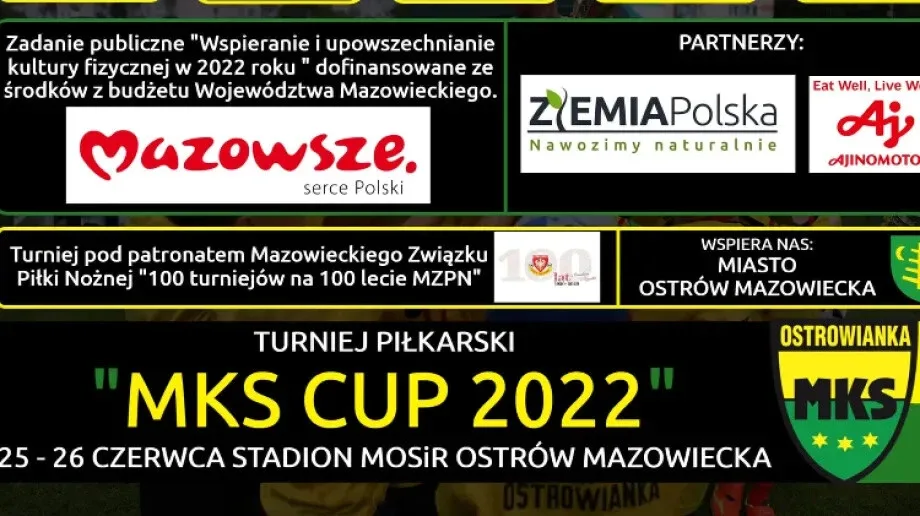 Turniej piłkarski 'MKS CUP 2022' już w ten weekend! 