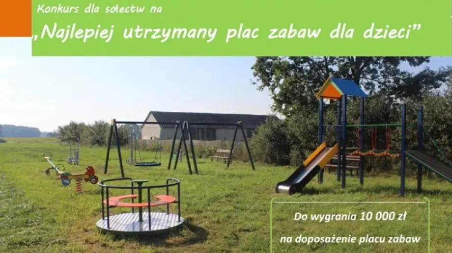 Konkurs na 'Najlepiej utrzymany plac zabaw dla dzieci 2022' w gminie Stary Lubotyń trwa!