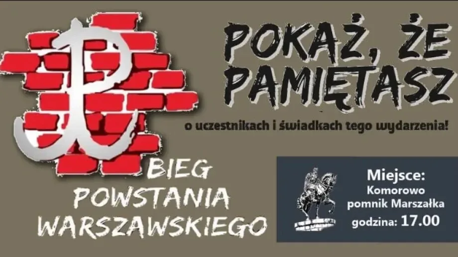 Symboliczny bieg dla bohaterów Powstania Warszawskiego