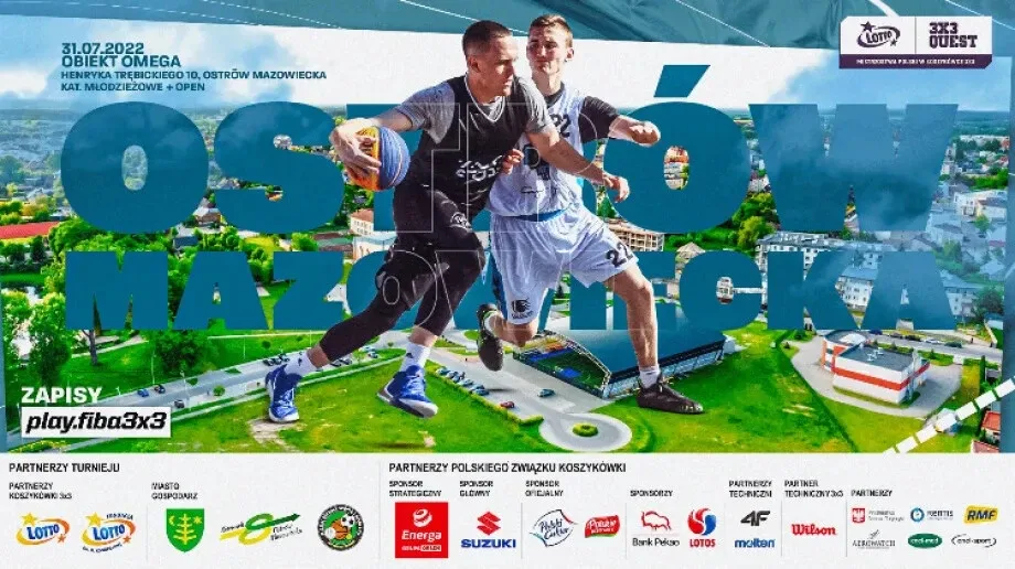 Turniej LOTTO 3x3 QUEST 2022 w Ostrowi Mazowieckiej!