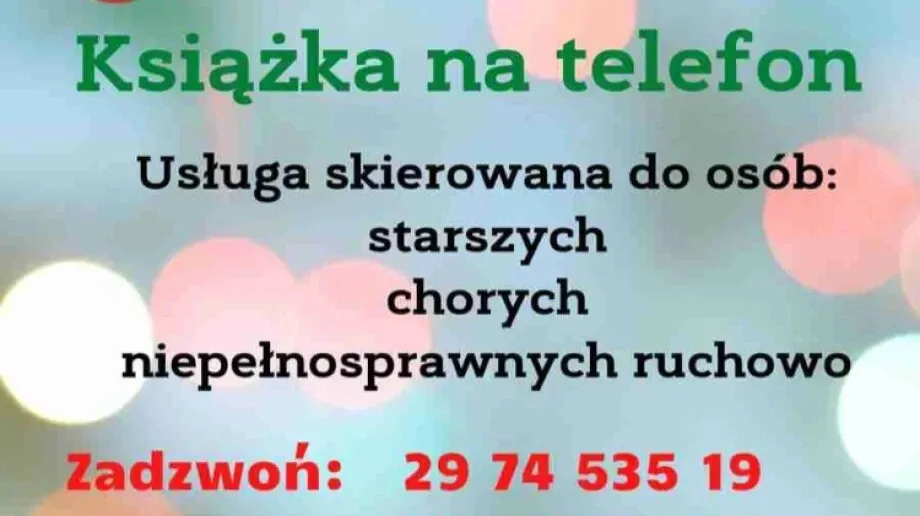 'Książka na telefon' - usługa MBP w Ostrowi Mazowieckiej