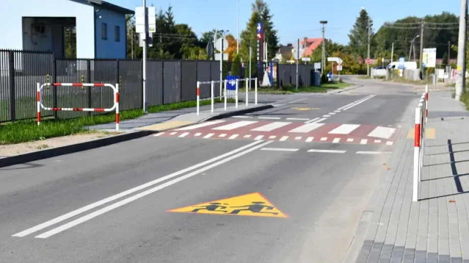 Nowe przejście dla pieszych w Broku
