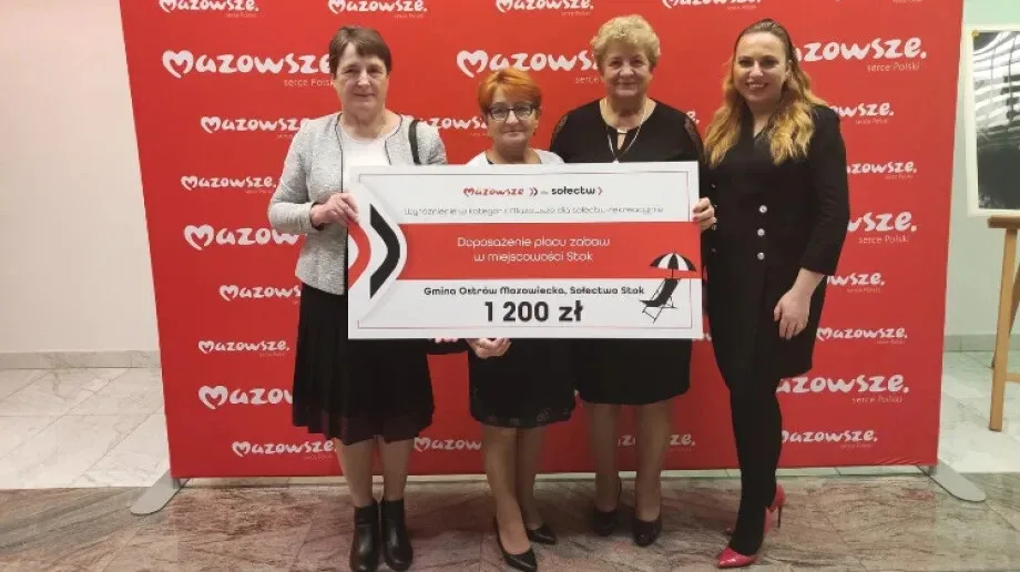 Sołectwo Stok laureatem konkursu w kategorii 'Mazowsze dla sołectw rekreacyjnie'