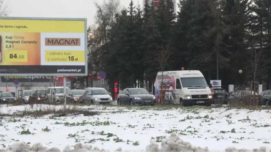 Ogromny korek w Ostrowi Mazowieckiej. Ulica Lubiejewska chwilowo zablokowana