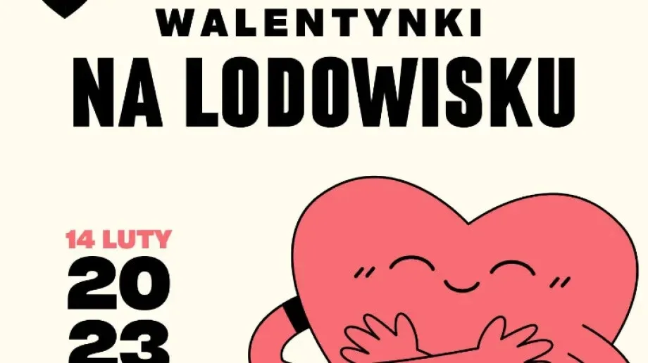 Walentykowa Dyskoteka na lodowisku w Ostrowi Mazowieckiej