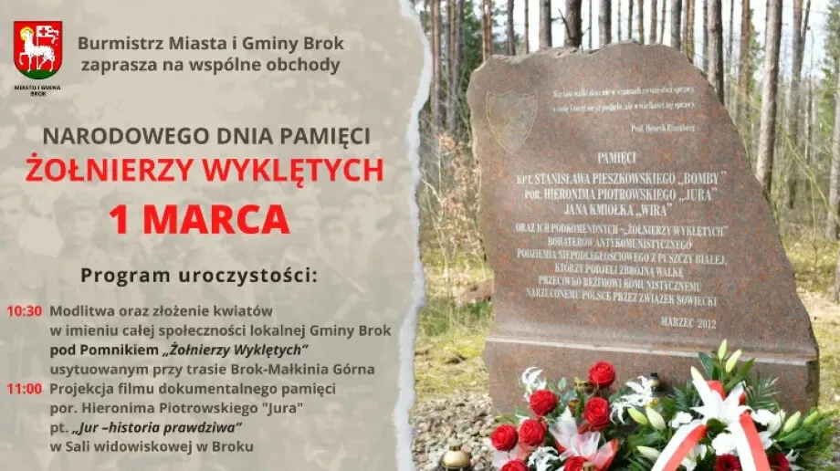 Obchody Narodowego Dnia Pamięci Żołnierzy Wyklętych w Broku