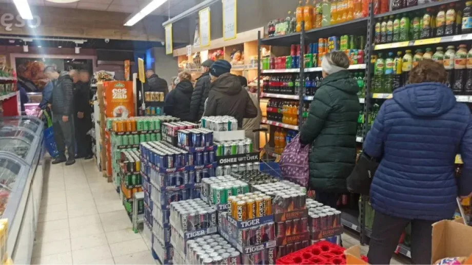 Przedświąteczne oblężenie sklepów w Ostrowi Mazowieckiej