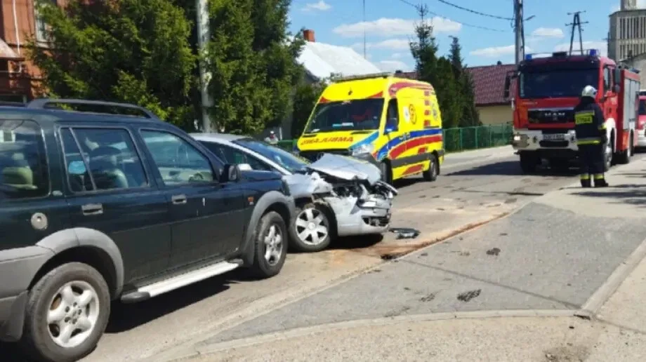 Zderzenie dwóch samochodów w Prostyni! 