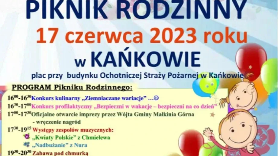 Piknik rodzinny w Kańkowie