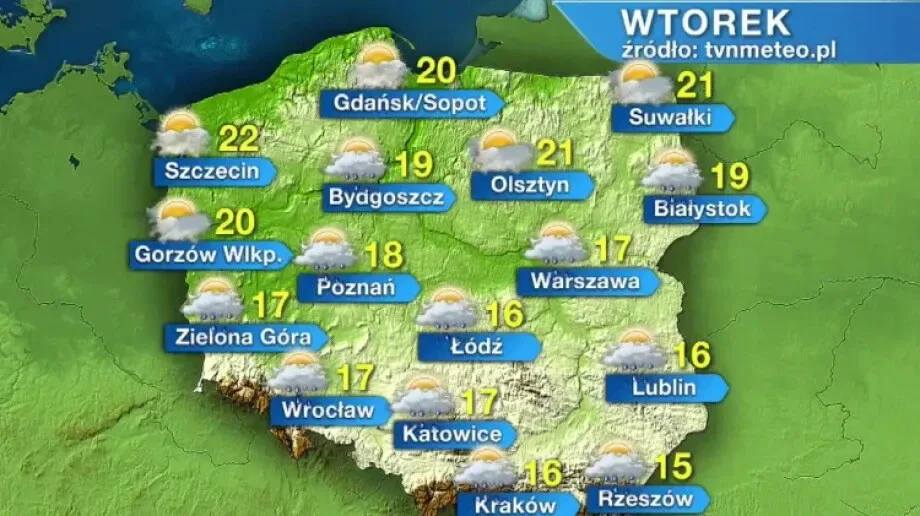 Wtorek zapowiada się najchłodniej. Prognoza pogody na najbliższe dni