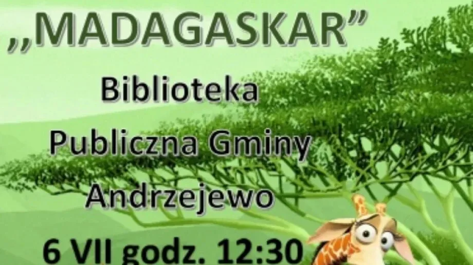 Spektakl dla dzieci pt. 'Madagaskar' w Andrzejewie