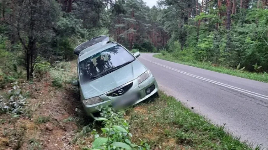 Jazda pijanego 73 - latka zakończyła się w rowie 