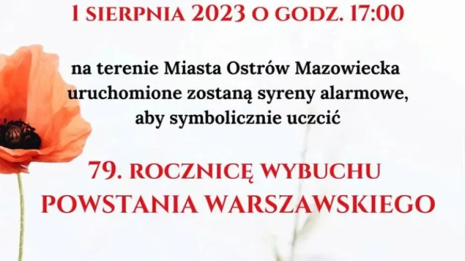 Na terenie Ostrowi Mazowieckiej zawyją syreny
