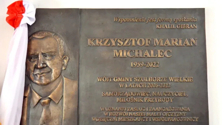 Tablica upamiętniająca Krzysztofa Mariana Michalca