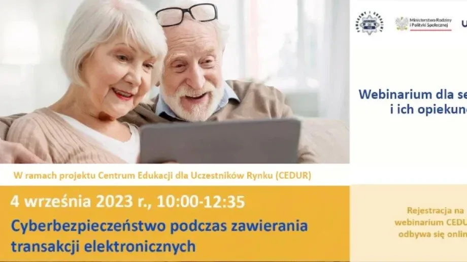 Urząd Komisji Nadzoru Finansowego zaprasza seniorów na webinarium o cyberbezpieczeństwie