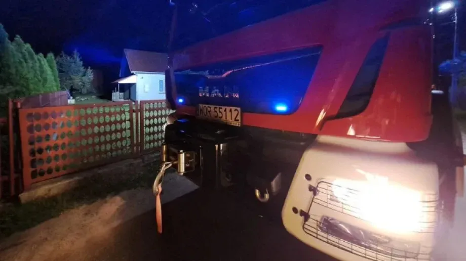 W Kiełczewie doszło do pożaru słomy 