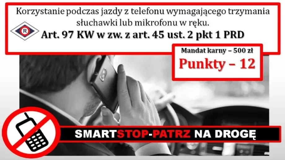 Kierowco odłóż telefon! 