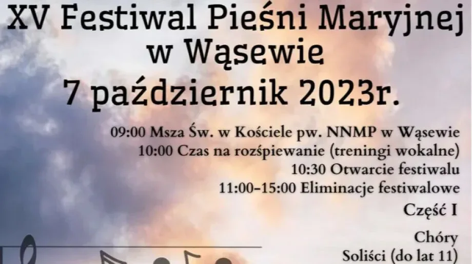 XV Festiwal Pieśni Maryjnej w Wąsewie 