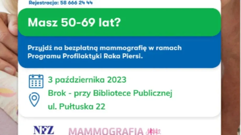 Bezpłatna mammografia dla mieszkanek Broku