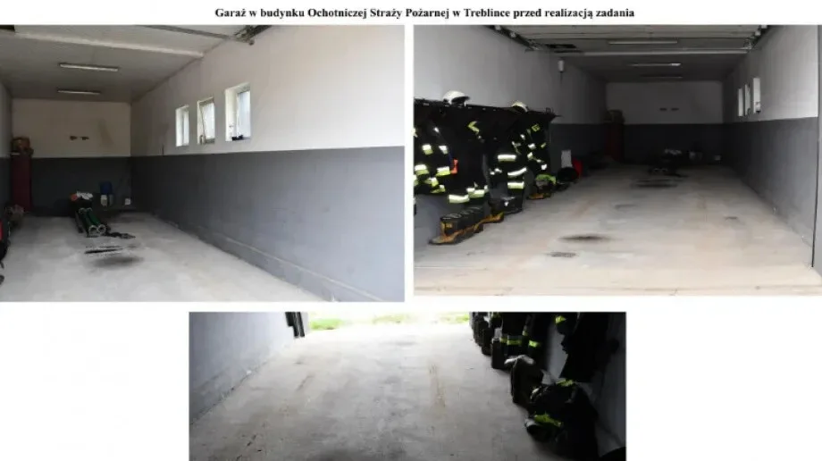 Remont garażu w budynku Ochotniczej Straży Pożarnej w Treblince ukończony