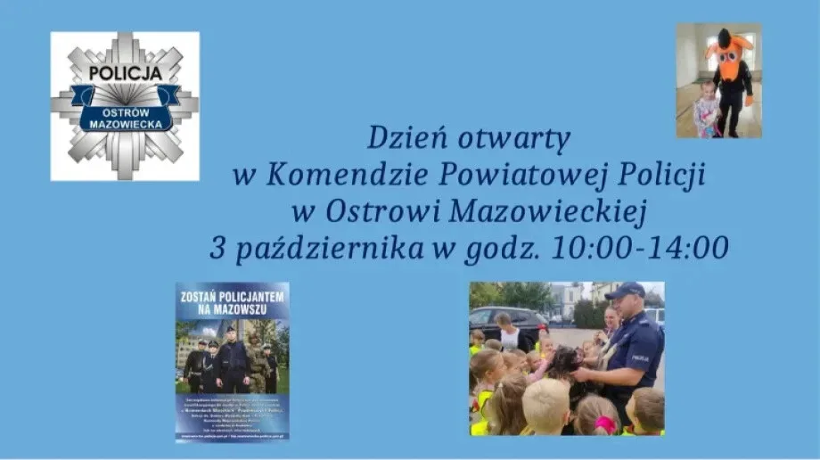 Przyjdź na dzień otwarty KPP w Ostrowi Mazowieckiej