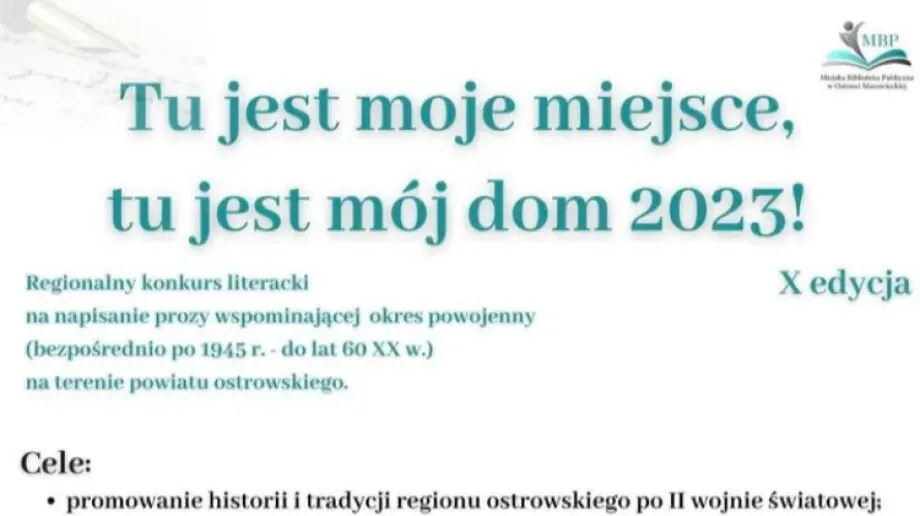 MBP zaprasza do udziału w konkursie!