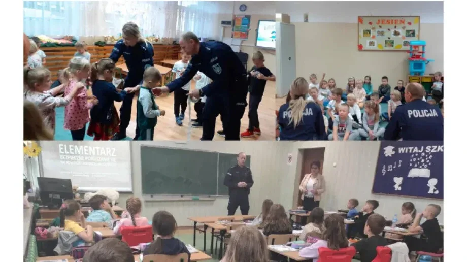 Ostrowscy policjanci rozmawiali z dziećmi o bezpieczeństwie