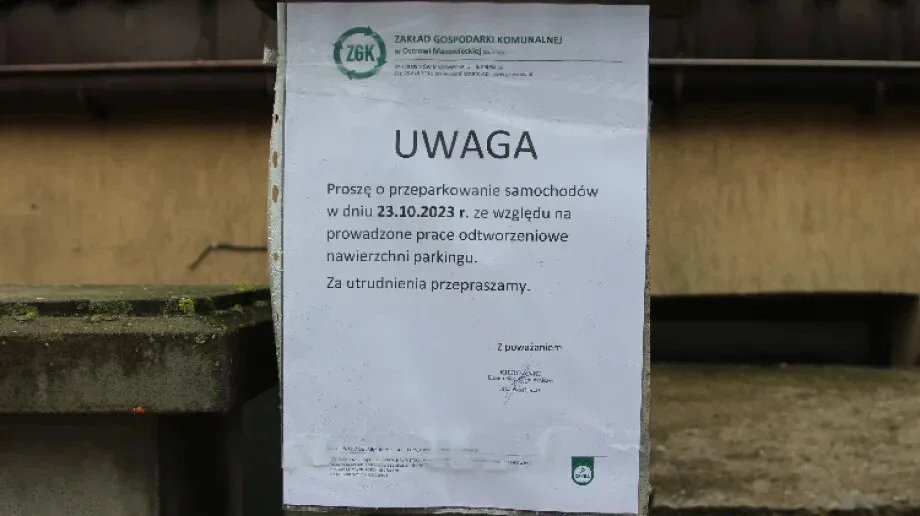 Zaparkowałeś na parkingu przy ul. Partyzantów? Przestaw samochód!