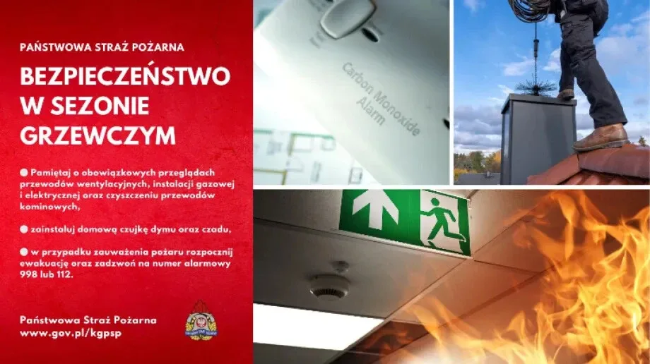 Podczas sezonu grzewczego pamiętaj o bezpieczeństwie w domu!