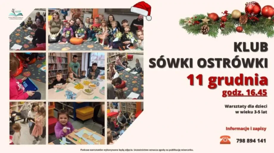 MBP zaprasza na ostatnie w tym roku spotkanie Klubu Sówek Ostrówek