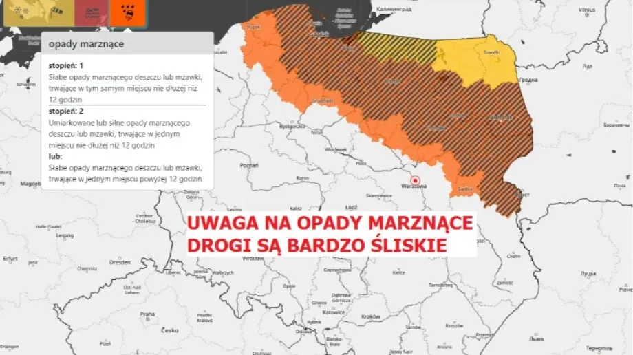 Uwaga, jest bardzo ślisko!