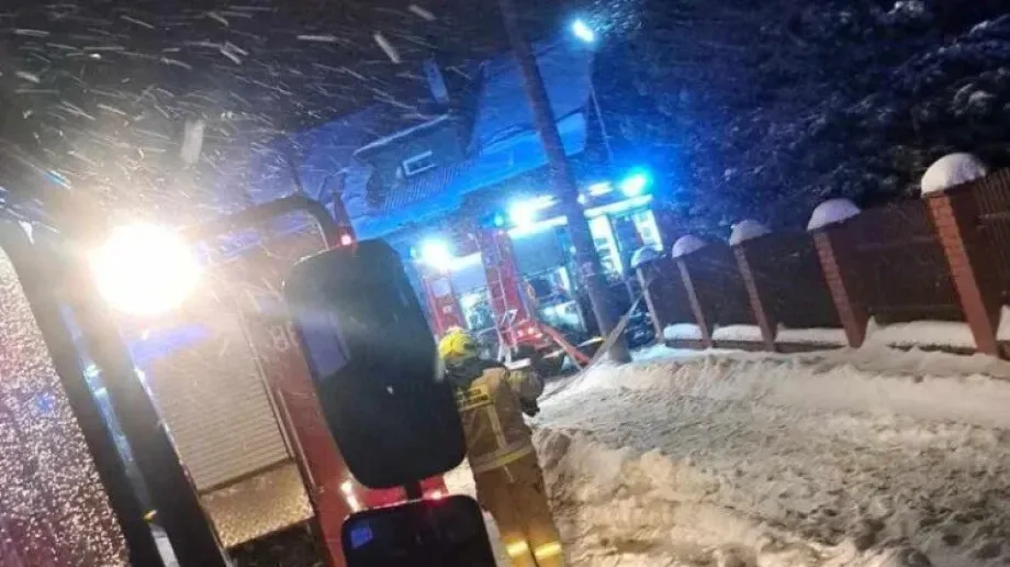  Pożar domu jednorodzinnego w Ostrowi Mazowieckiej