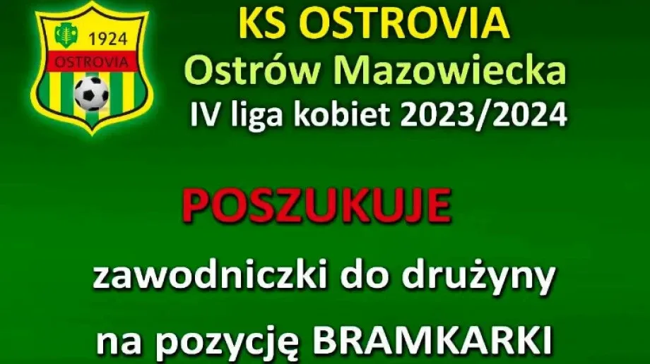Ostrovia szuka bramkarki