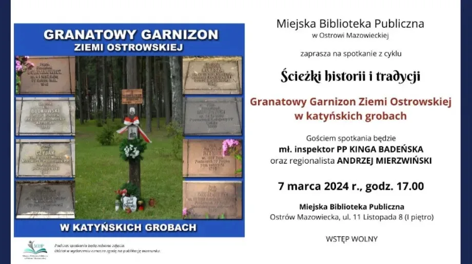 'Granatowy garnizon ziemi ostrowskiej' - spotkanie w bibliotece