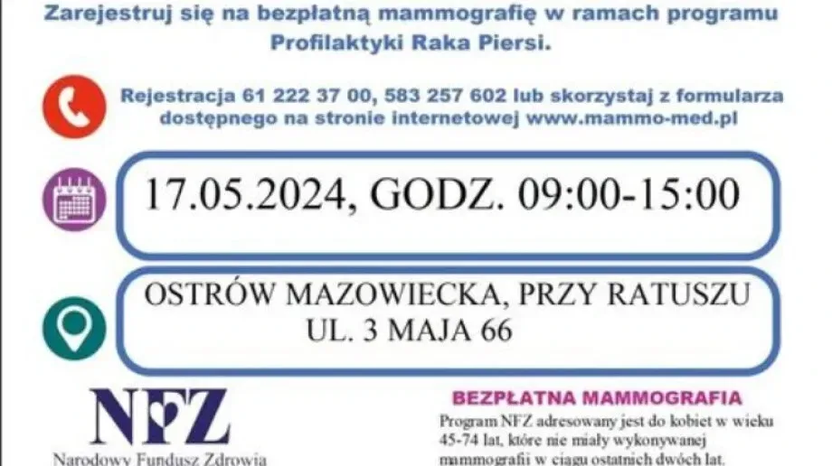 Bezpłatna Mammografia