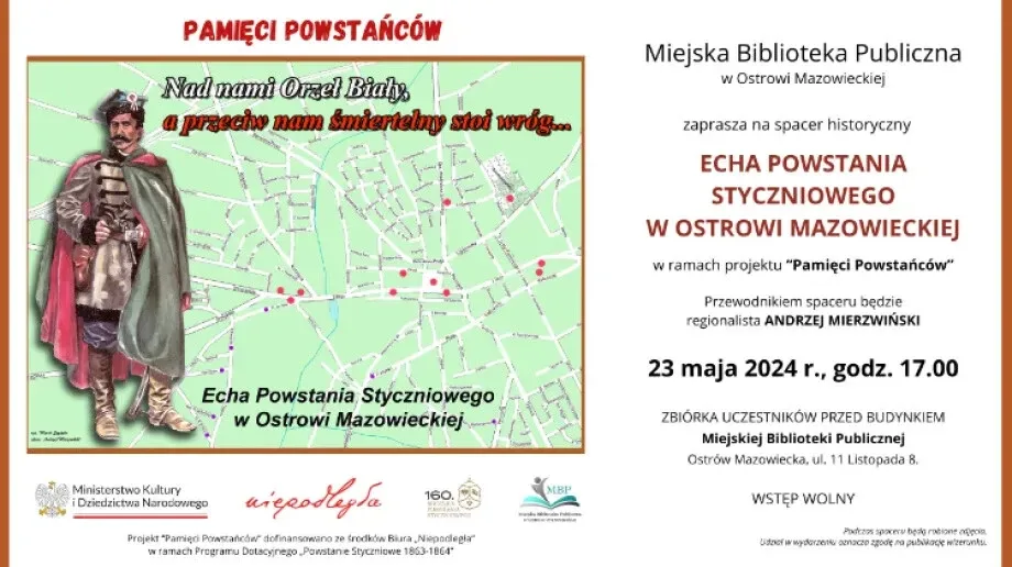 Spacer historyczny pt. 'Echa Powstania Styczniowego w Ostrowi Mazowieckiej' 