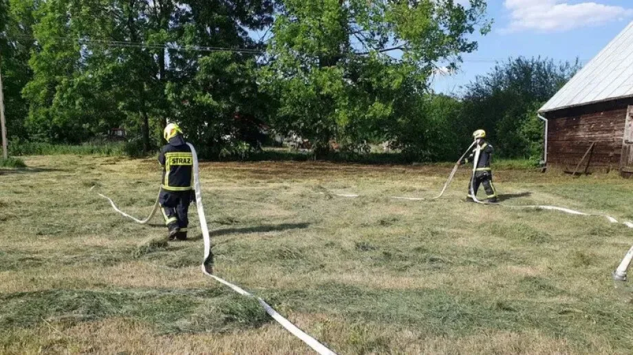 Pożar w miejscowości Cietrzewki-Warzyno