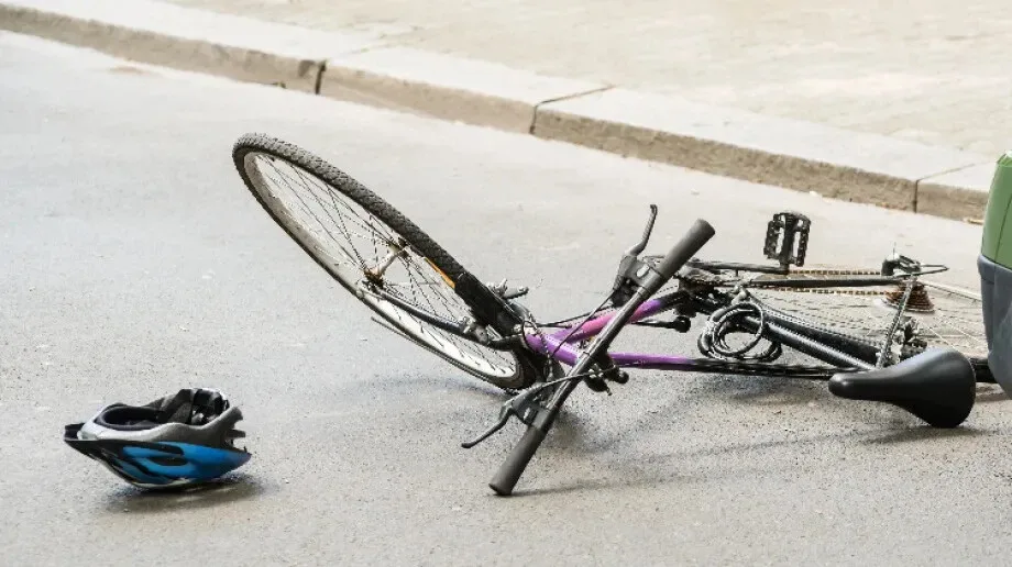 Potrącenie rowerzysty na ulicy Sikorskiego