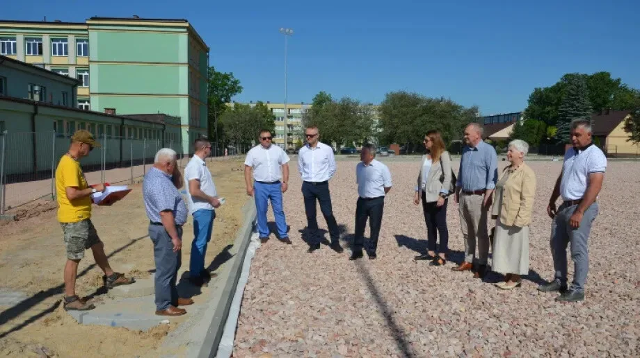 Szybki postęp prac przy Zespole Szkół nr 1 w Ostrowi Mazowieckiej