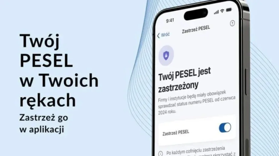 Zastrzeż PESEL w mObywatel!