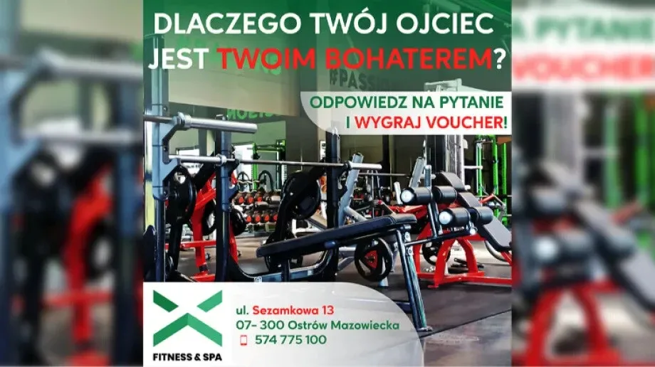 Świętuj Dzień Ojca z TENFitness&Spa! Vouchery do zdobycia!