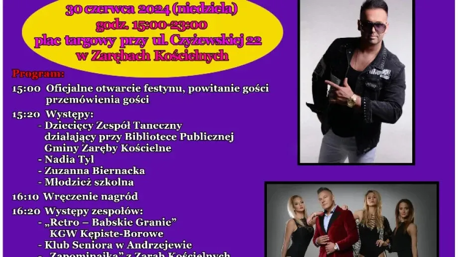 Extazy i Jorrgus wystąpią podczas Festynu Rodzinnego w Zarębach Kościelnych! 
