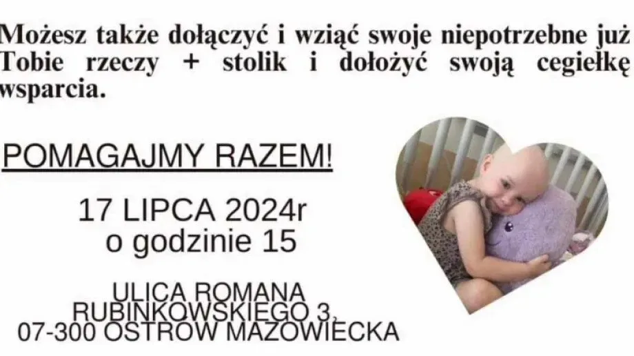 Wyjątkowy kiermasz charytatywny dla Klary 