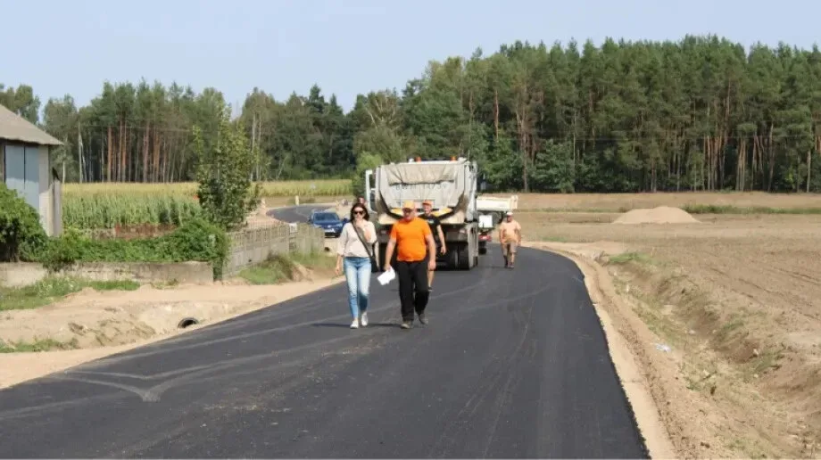 Postępy w przebudowie drogi Przeździecko-Lenarty - Przeździecko-Grzymki