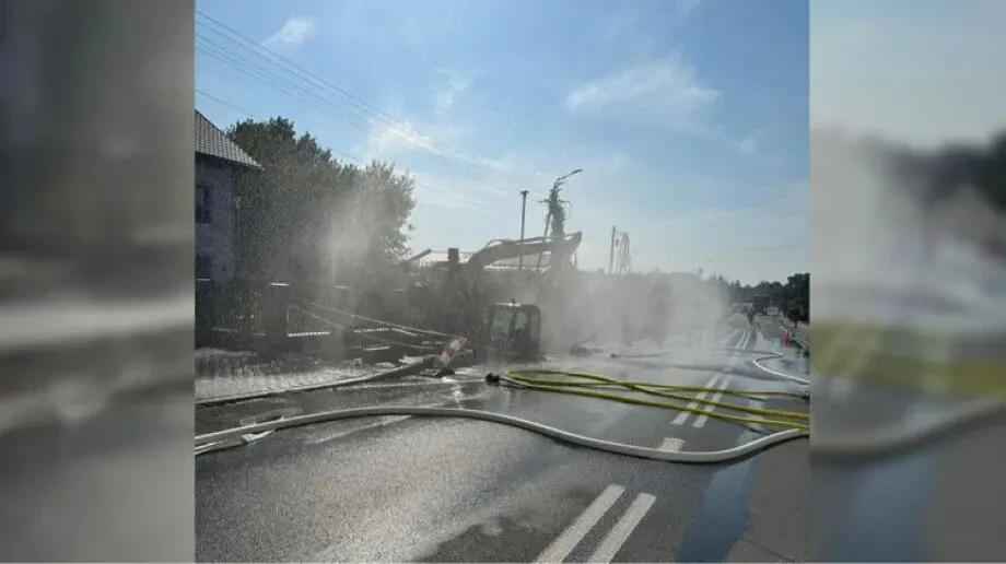 Groźny wyciek gazu w Komorowie! Strażacy i służby ratunkowe w akcji