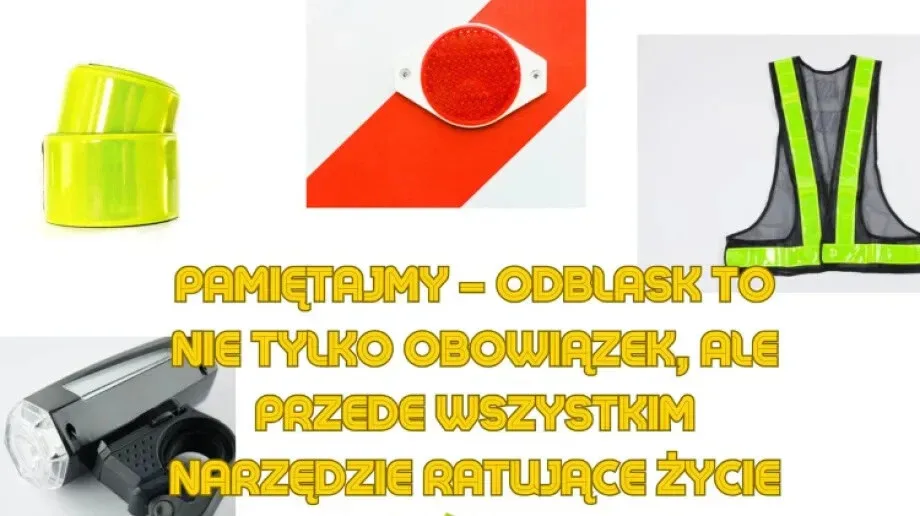 Odblaski po zmroku. Obowiązek i ochrona na drodze