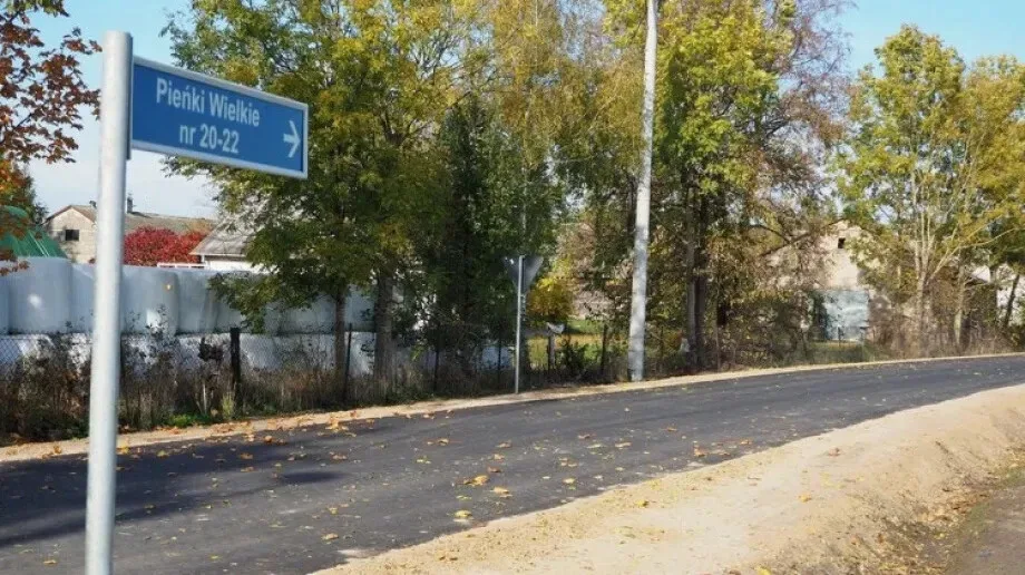 Zakończono przebudowę drogi gminnej w Pieńkach Wielkich