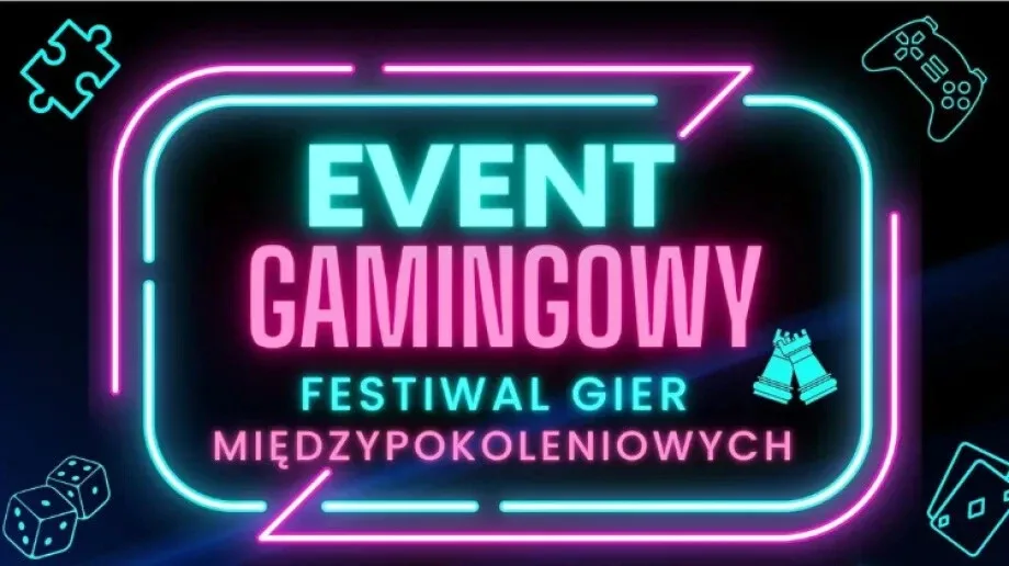 Event Gamingowy - Festiwal Gier Międzypokoleniowych w Czerwinie - plakat i informacja prasowa