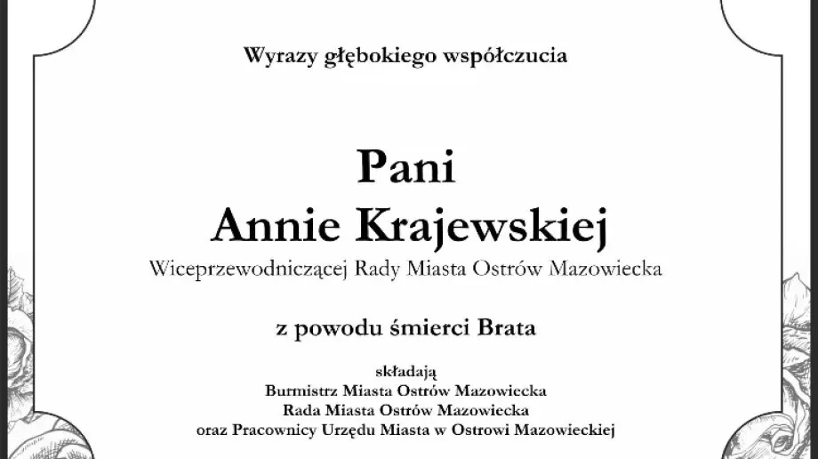 Nie żyje brat wiceprzewodniczącej Rady Miasta. Wzruszające pożegnanie