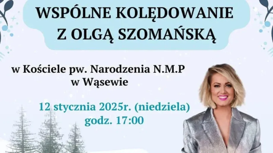 Wspólne kolędowanie z Olgą Szomańską w Wąsewie. Magia świąt w rodzinnej atmosferze